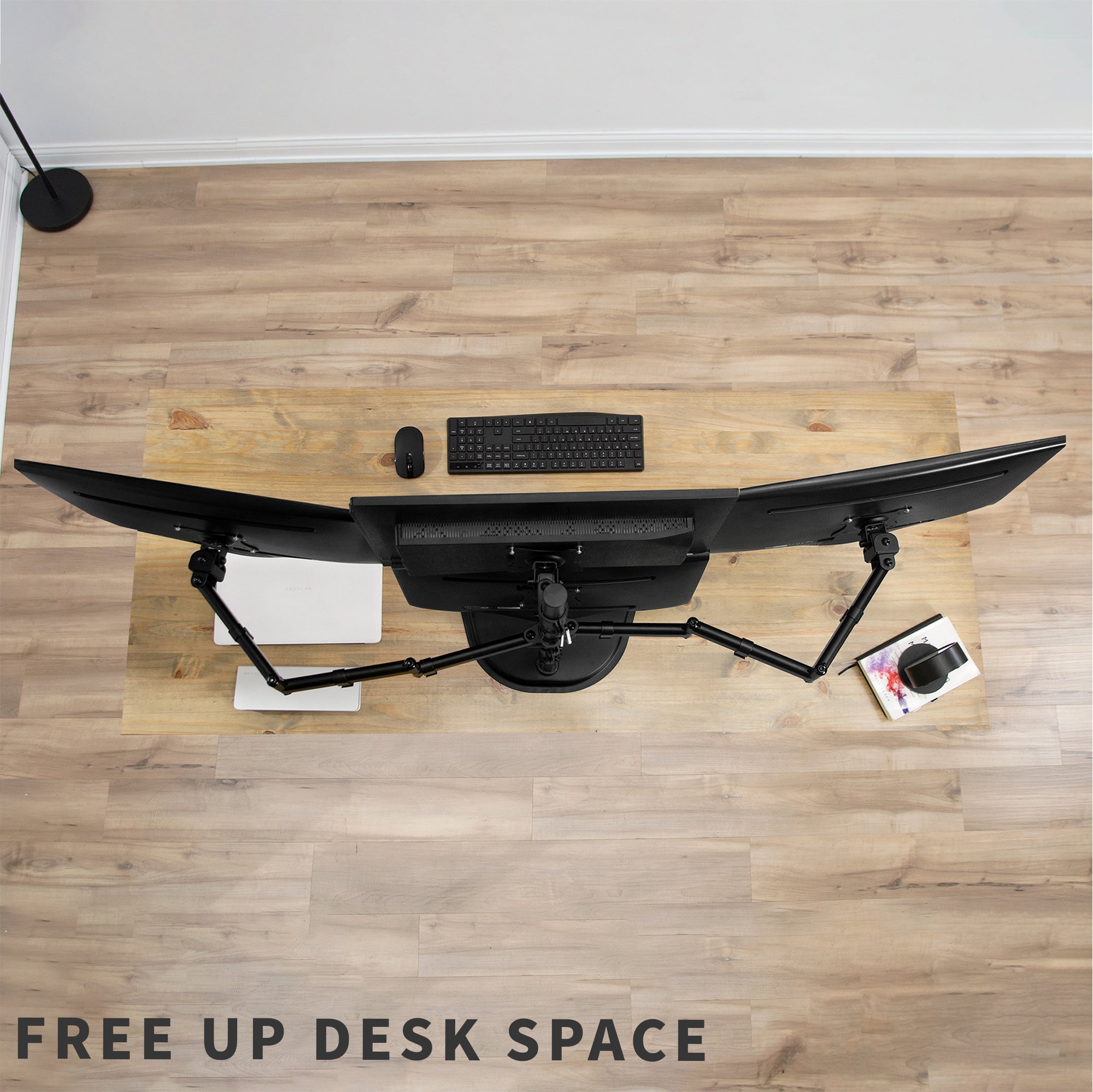 Quad Monitor Desk Stand