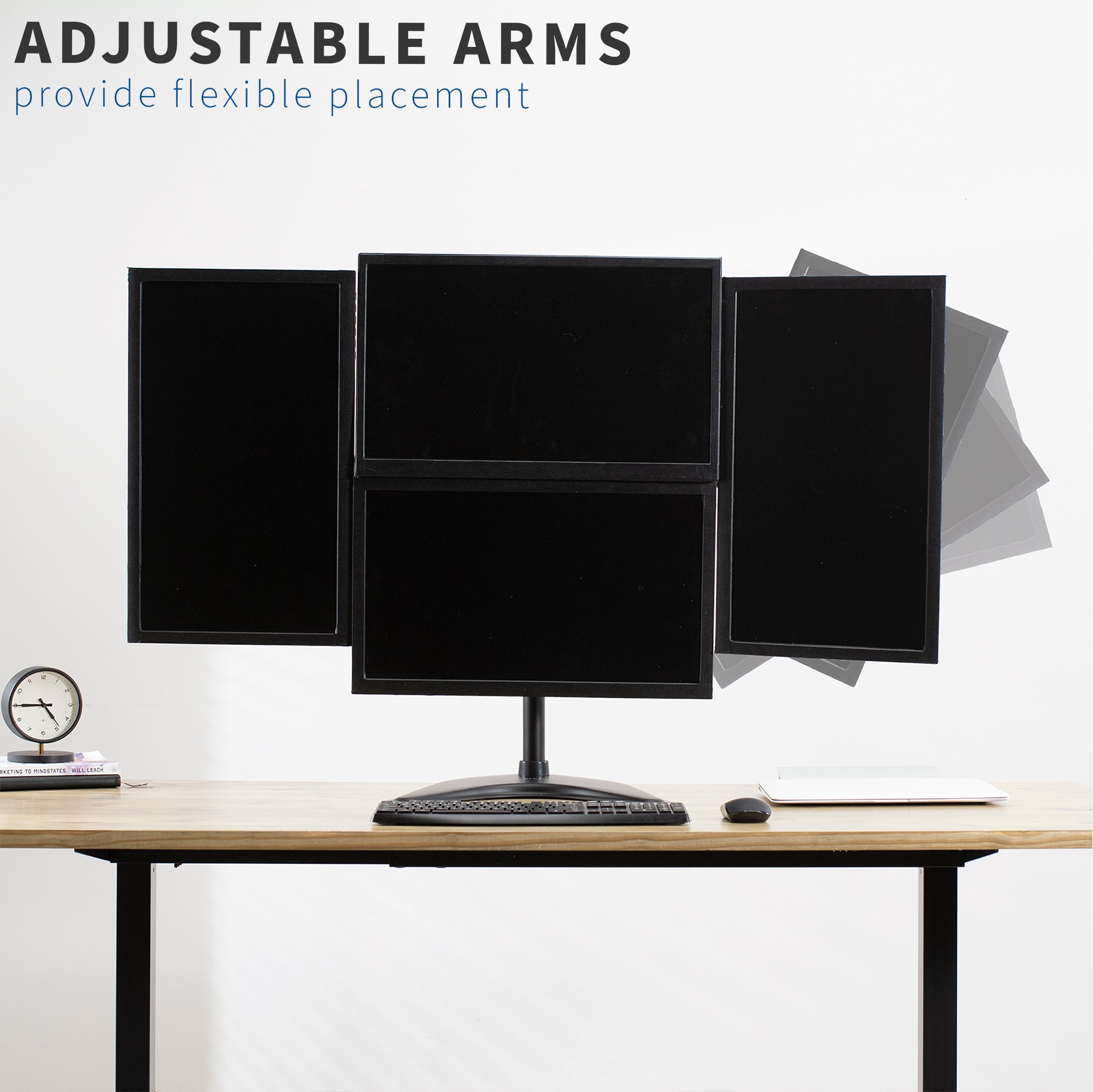 Quad Monitor Desk Stand