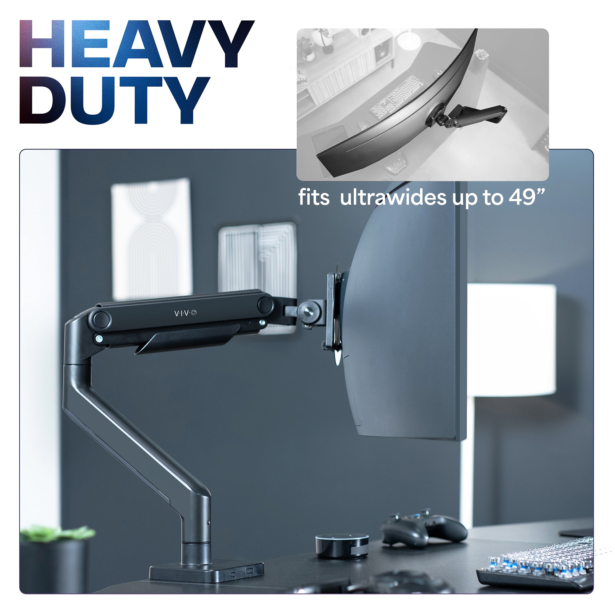 VIVO Premium Aluminum Heavy Duty Monitor Arm