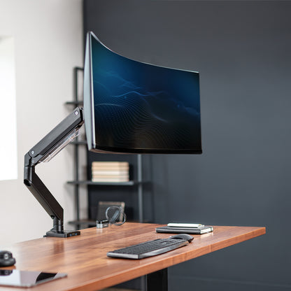 VIVO Premium Aluminum Heavy Duty Monitor Arm with 3.0 USB Ports