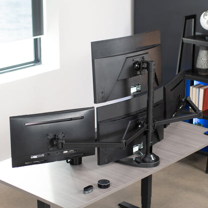 Quad 13” to 32” Monitor Desk Stand