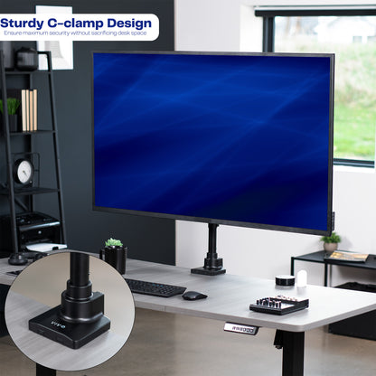 Articulating Arm Single TV Desk Mount