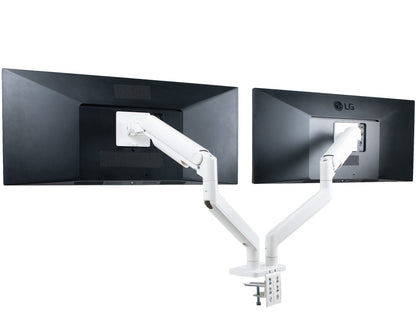 Mechanical Arm Dual Ultrawide Monitor Desk Mount - Up to 45" Screens