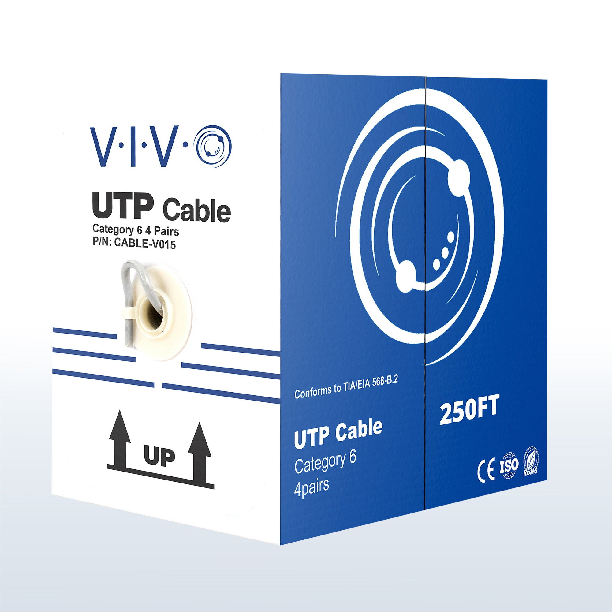 250 ft bulk Cat6 (CCA) Ethernet Cable