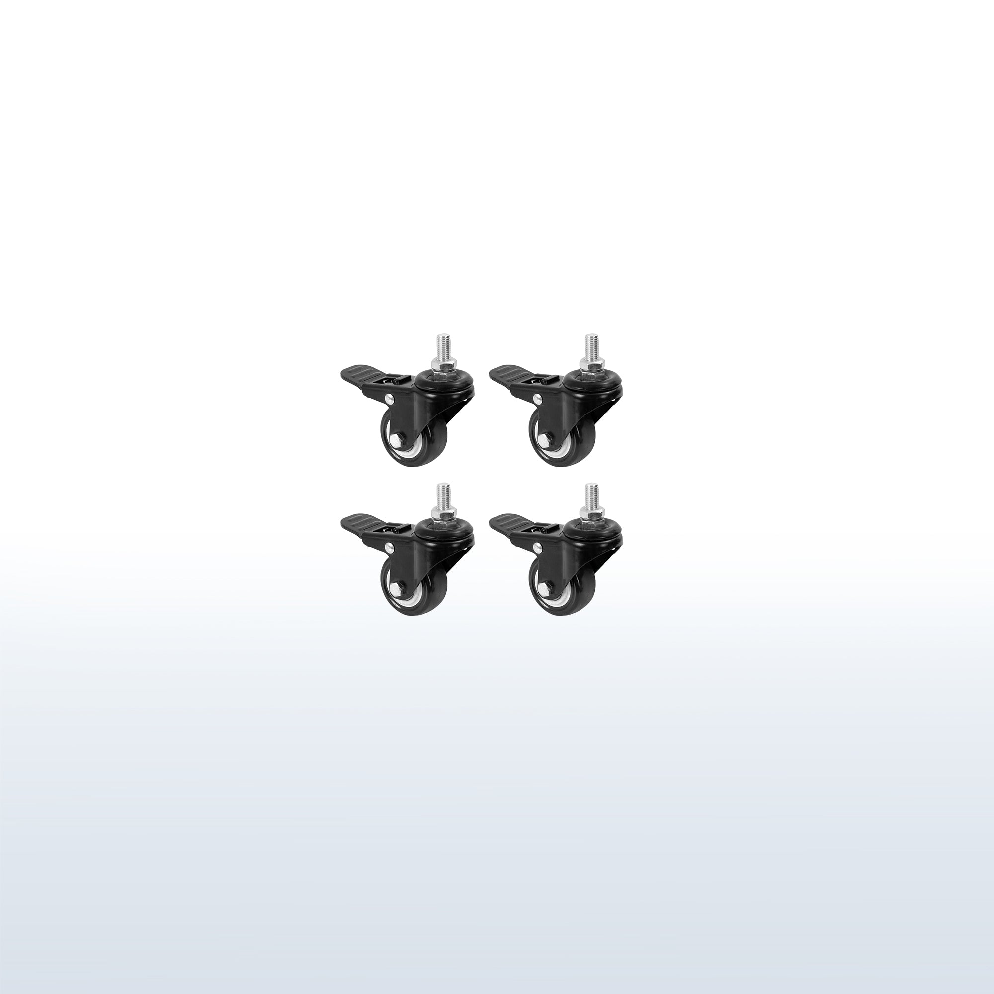 Four lockable caster wheels from VIVO.