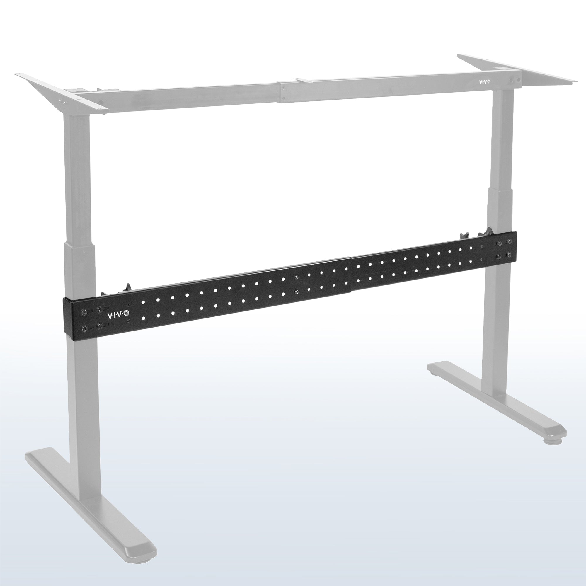 Clamp on the desk stabilizer bar from VIVO.
