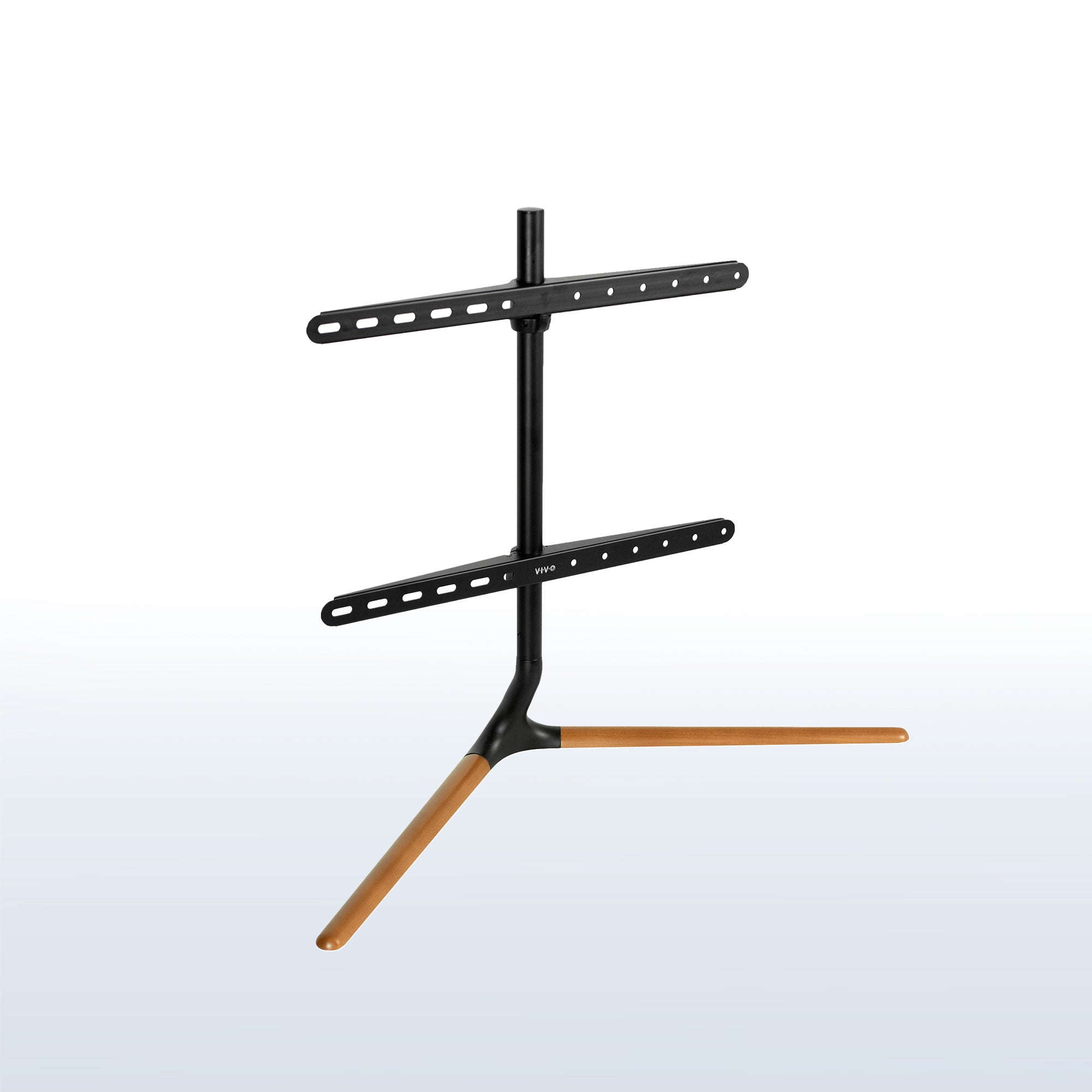 Sturdy height adjustable TV stand.