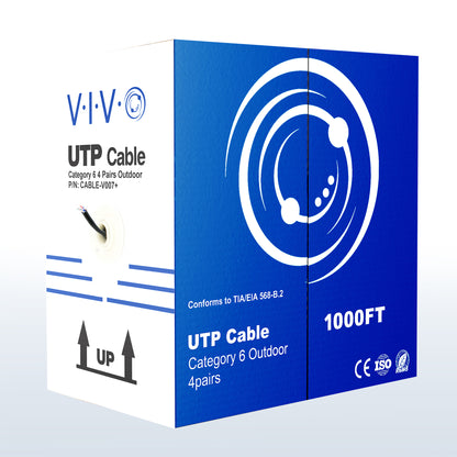 1000ft Cat 6 4 Pairs UTP Cable
