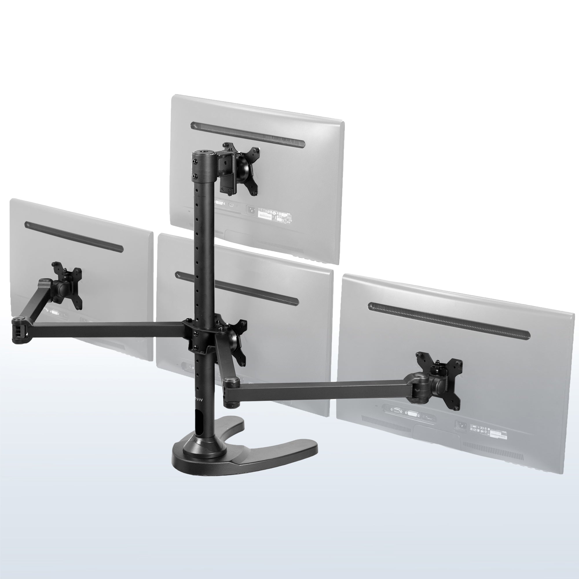 Quad Monitor Desk Stand