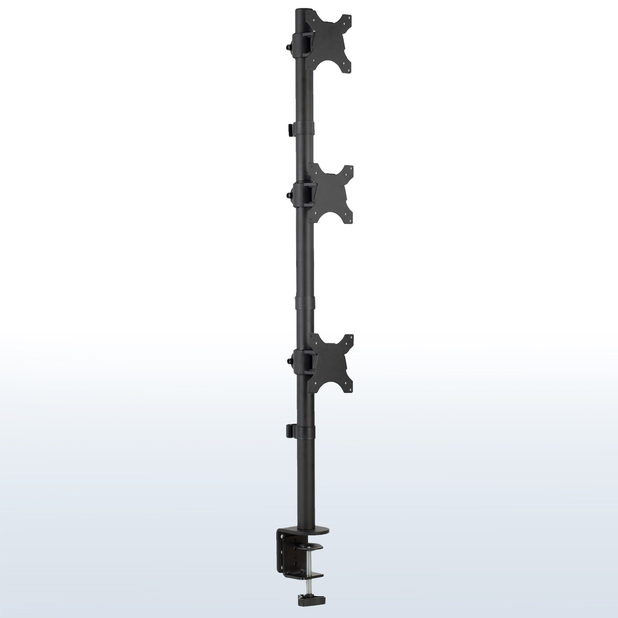 Triple Vertical Monitor Desk Mount 