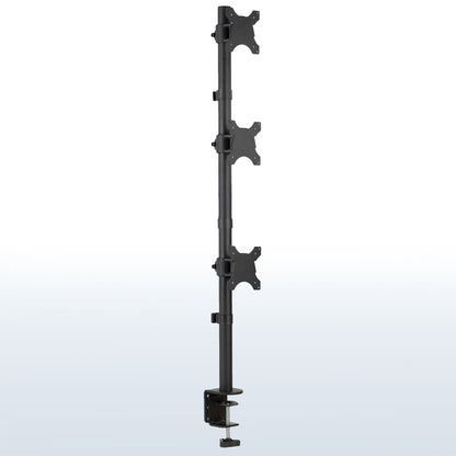 Triple Vertical Monitor Desk Mount 
