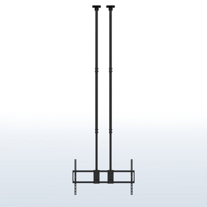 Dual Pole Extra Large 60” to 120” TV Ceiling Mount with Extension Pole