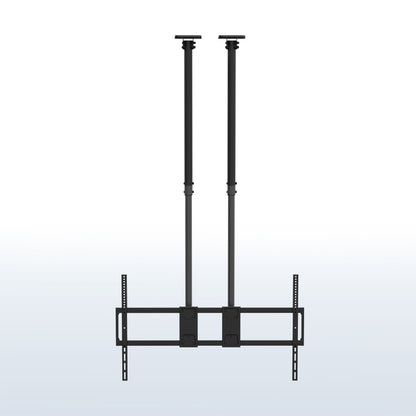 Dual Pole Extra Large 60” to 120” TV Ceiling Mount with Extension Pole