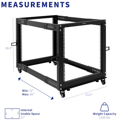 Freestanding Open Frame Server Rack