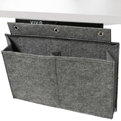 Deskside storage pocket.