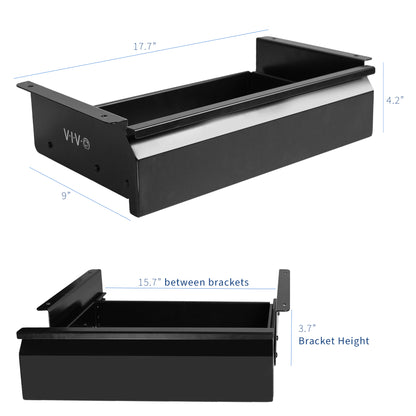 Dimension of under desk drawer.