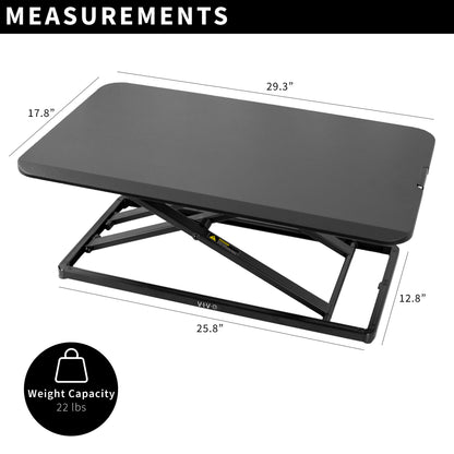 Measurements and dimensions of desktop converters.