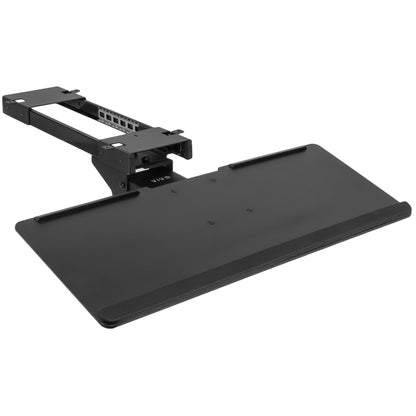 Ergonomic deluxe under desk keyboard tray mount attachment.