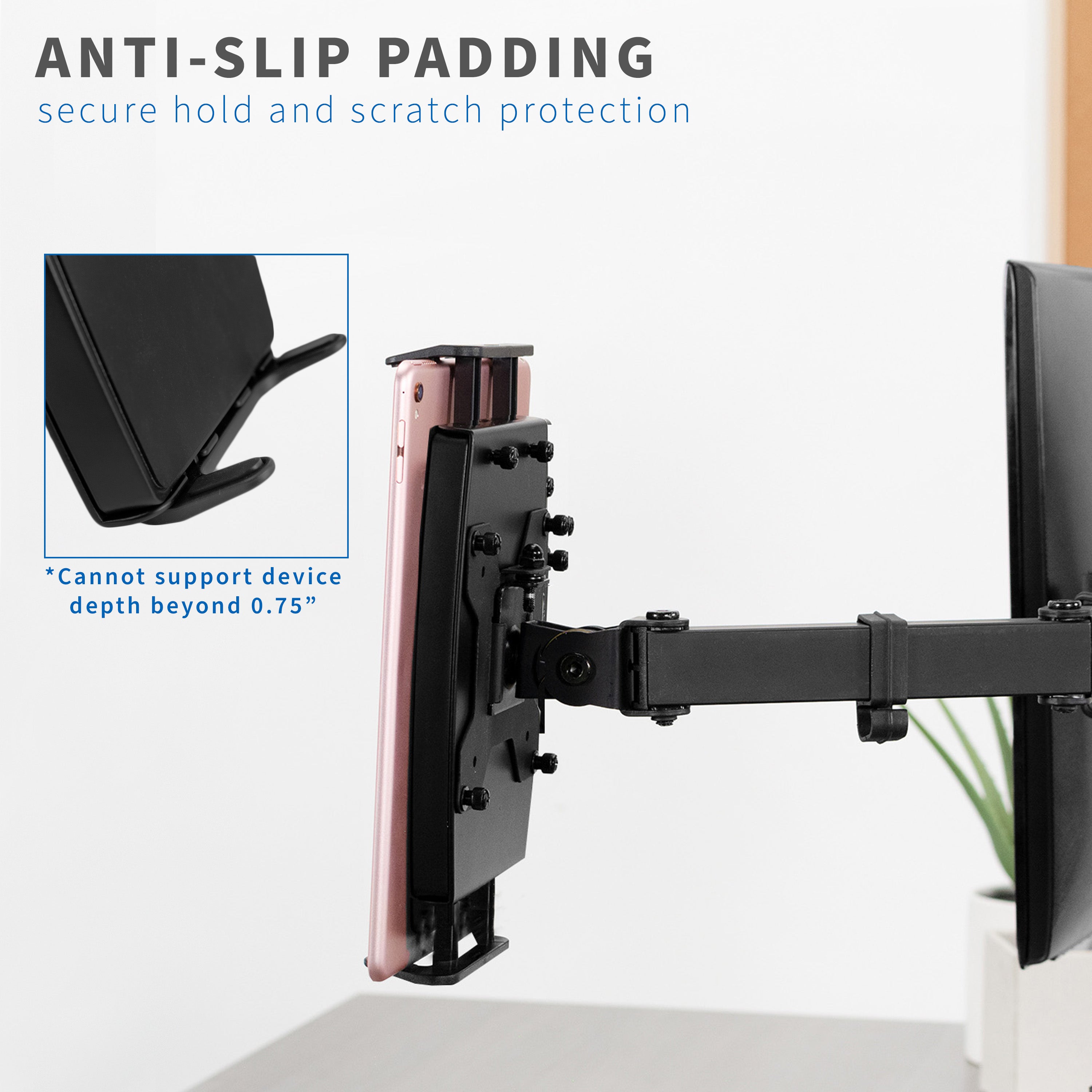 Universal VESA Holder for Tablets, 2-in-1 Laptops, Portable Monitors