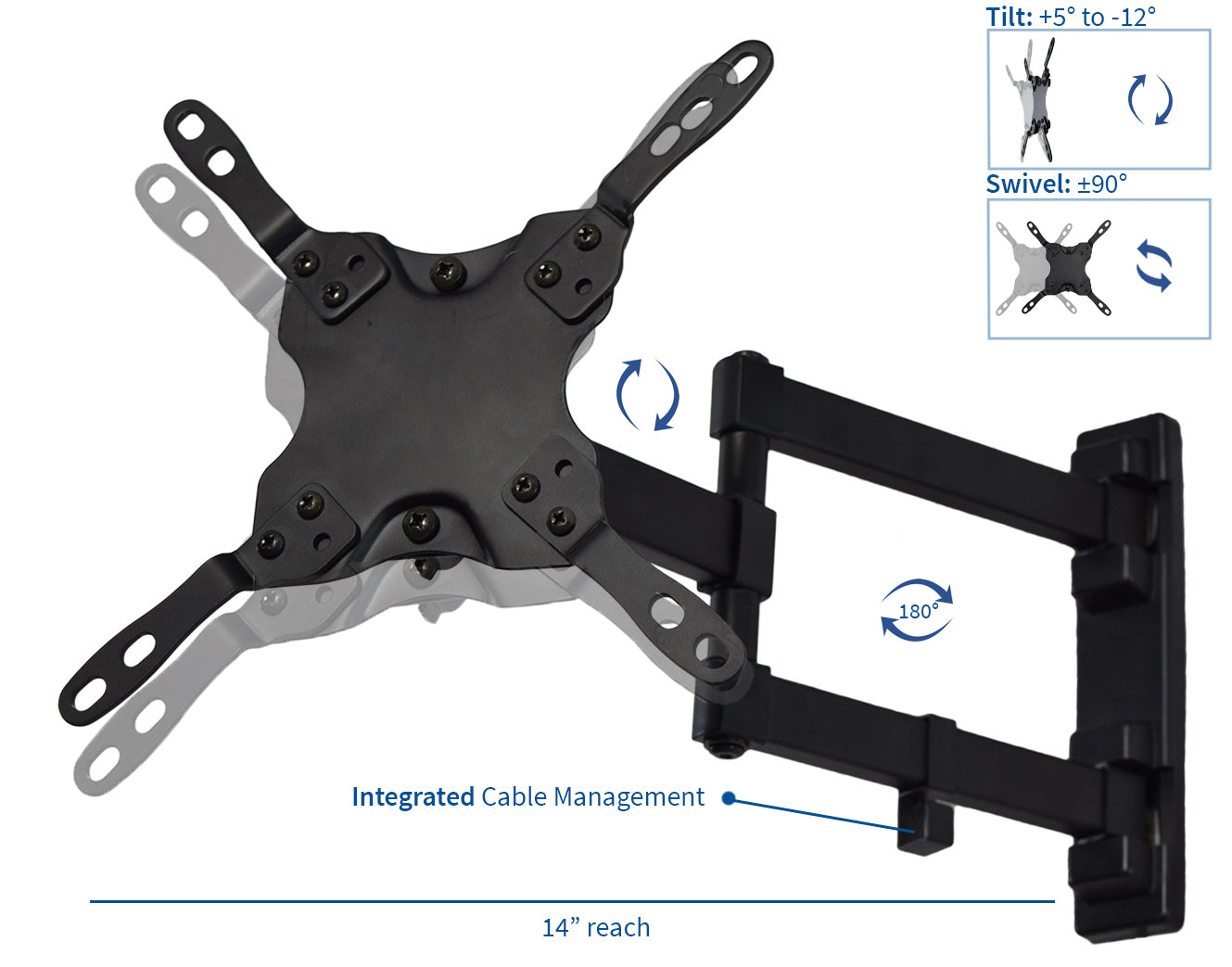 Wall Mount for 13” to 42” TVs