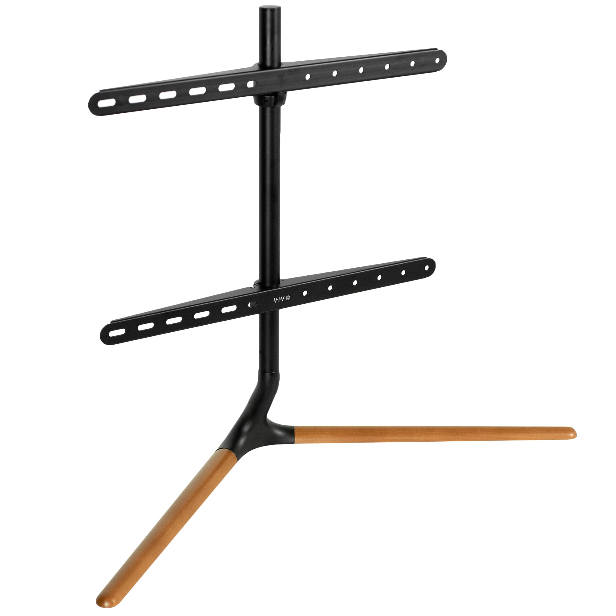 Sturdy height adjustable TV stand.