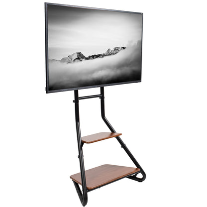 Black corner TV stand from VIVO.