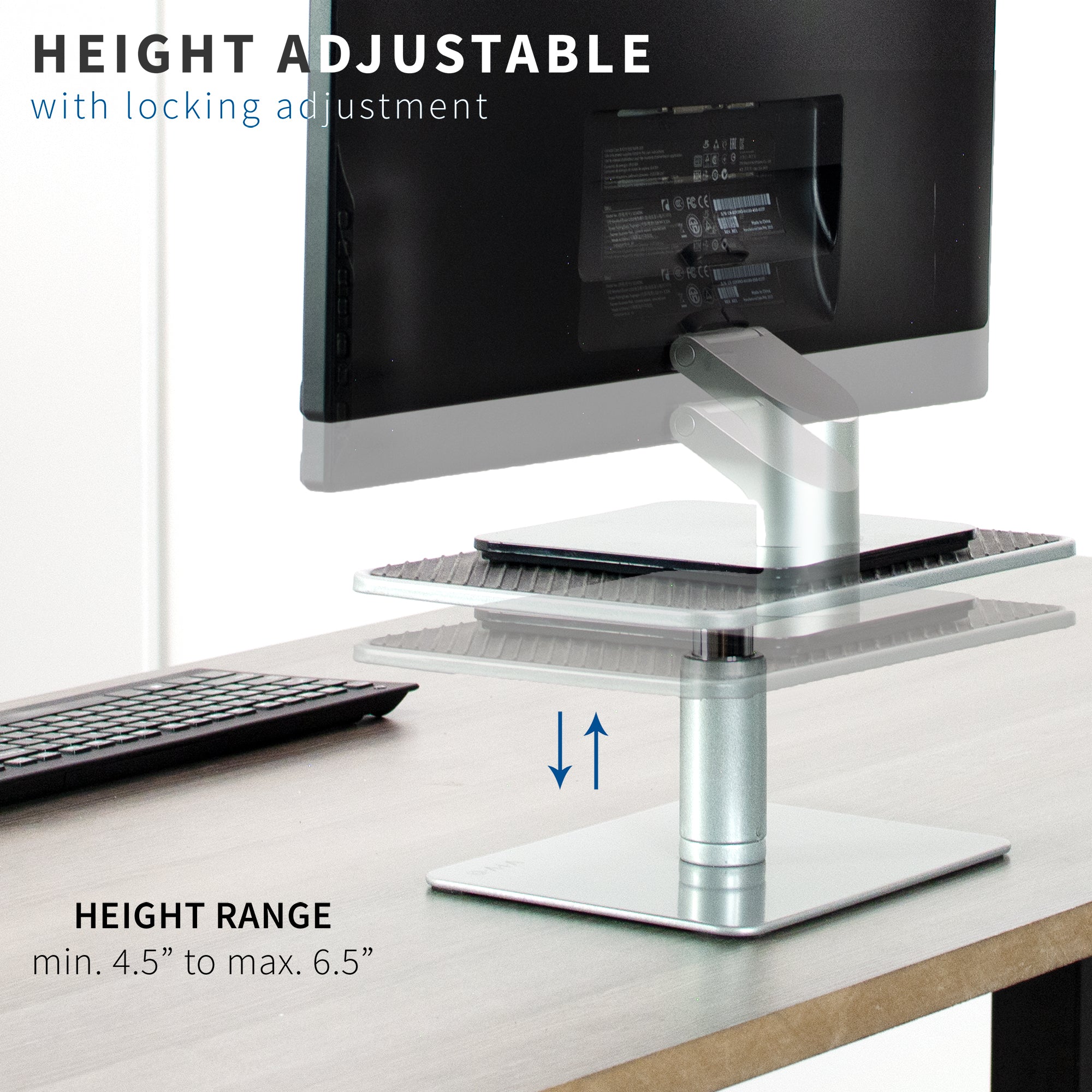 Elevate your monitor or any desk item in an ergonomic way.