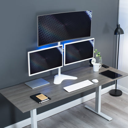 Triple Monitor Desk Stand