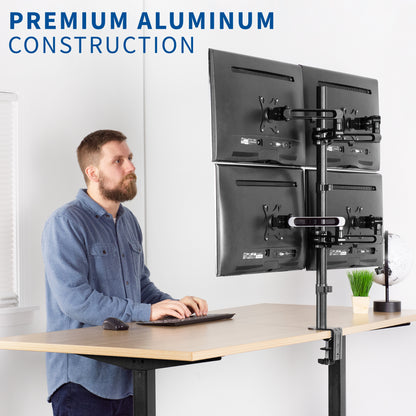 Quad Monitor Desk Mount