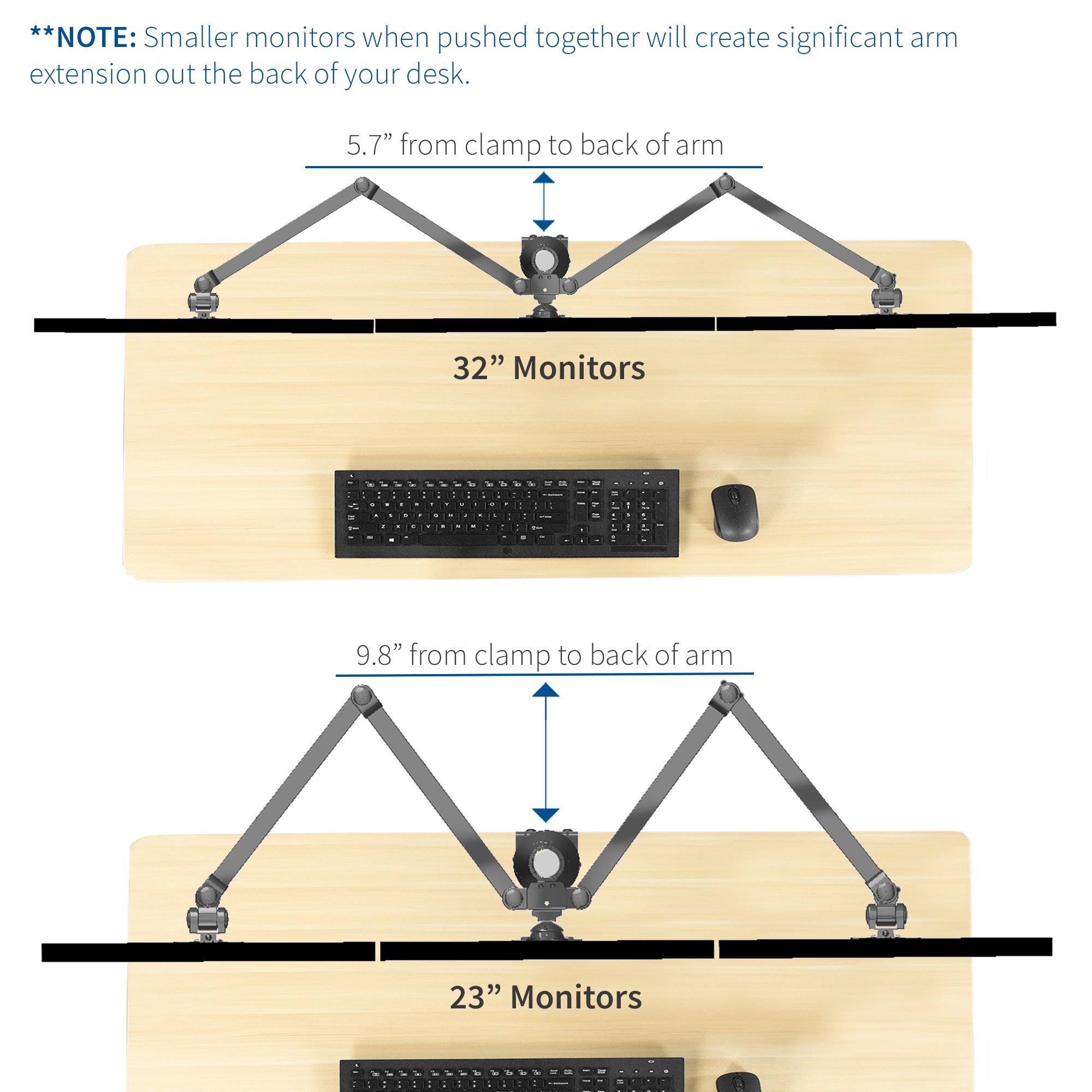 Hex Monitor Desk Mount