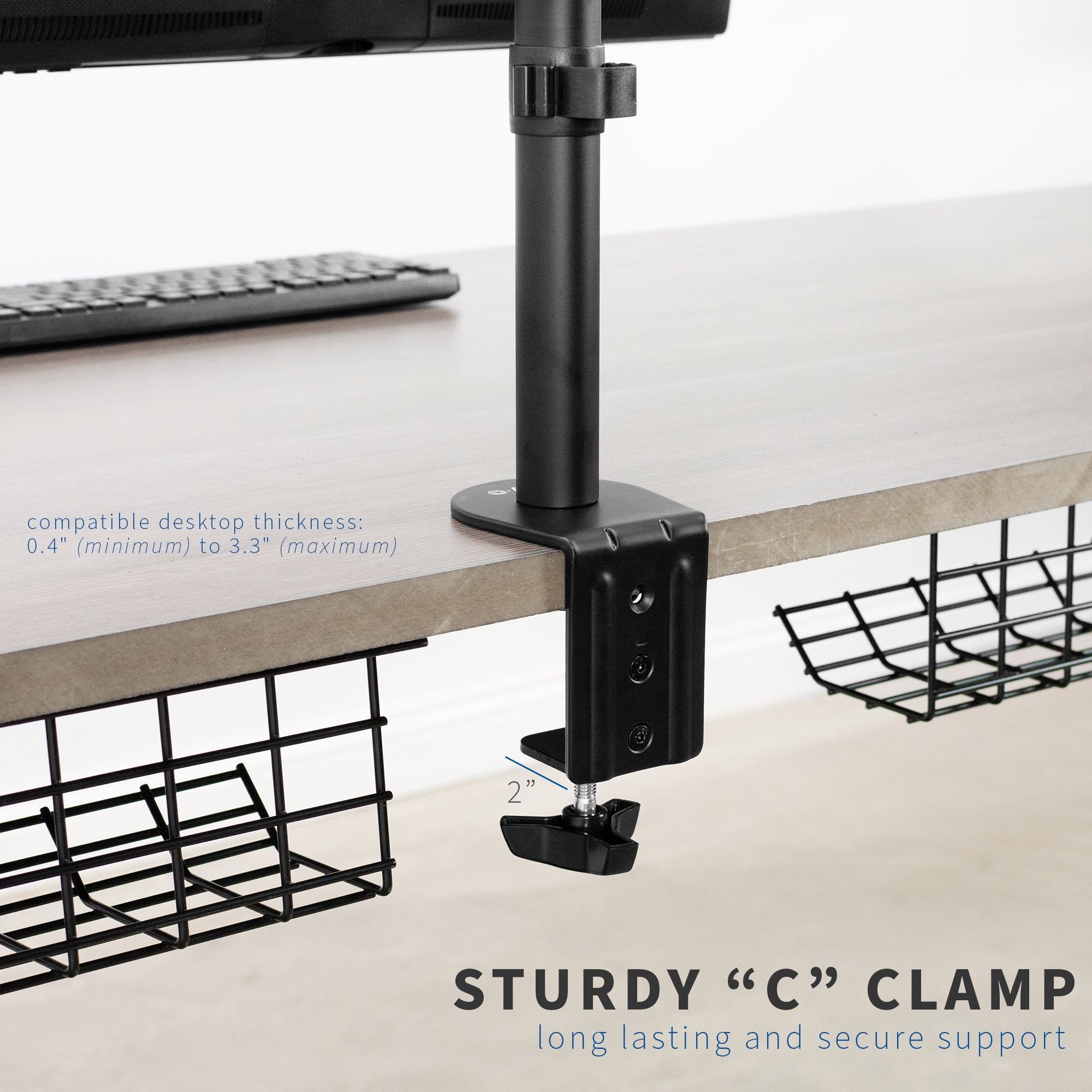 Dual Monitor Desk Mount